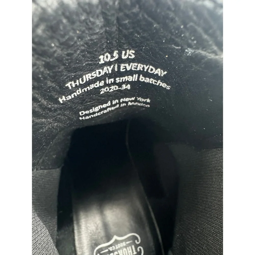 Thursday Boot Company Everyday Knockout Chelsea Boots Black Leather 10.5‎